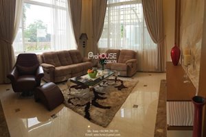 Luxury single villa for rent in Phu My Hung center, 4 bedroom, beautiful design, brand new furniture