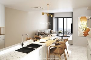 Midtown beautiful 2 bedroom apartment for rent with open view to the villa area
